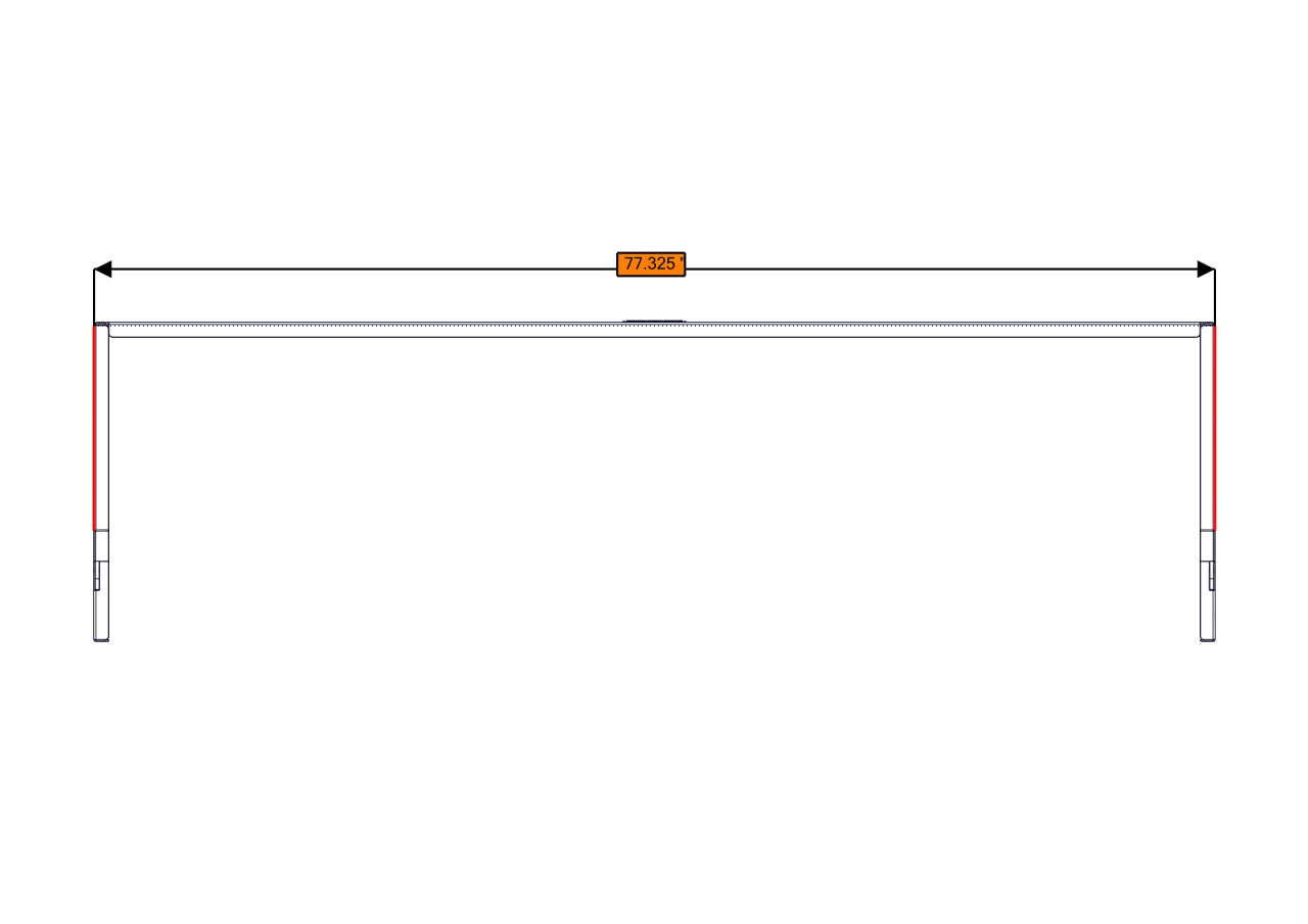 Sofa Storage Box, 76", Deep