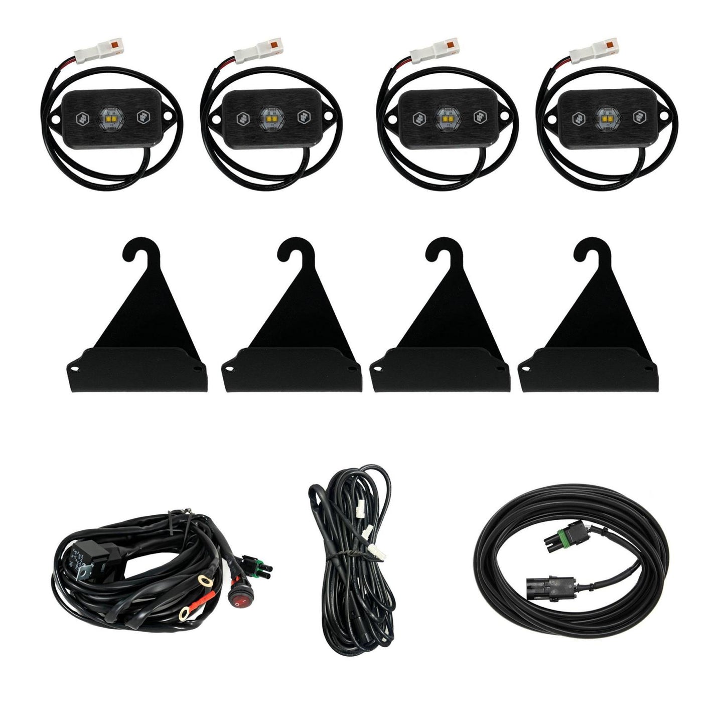 Bed Rail Cargo Light Kit White For 05-25 Toyota Tacoma 07-25 Toyota Tundra Baja Designs