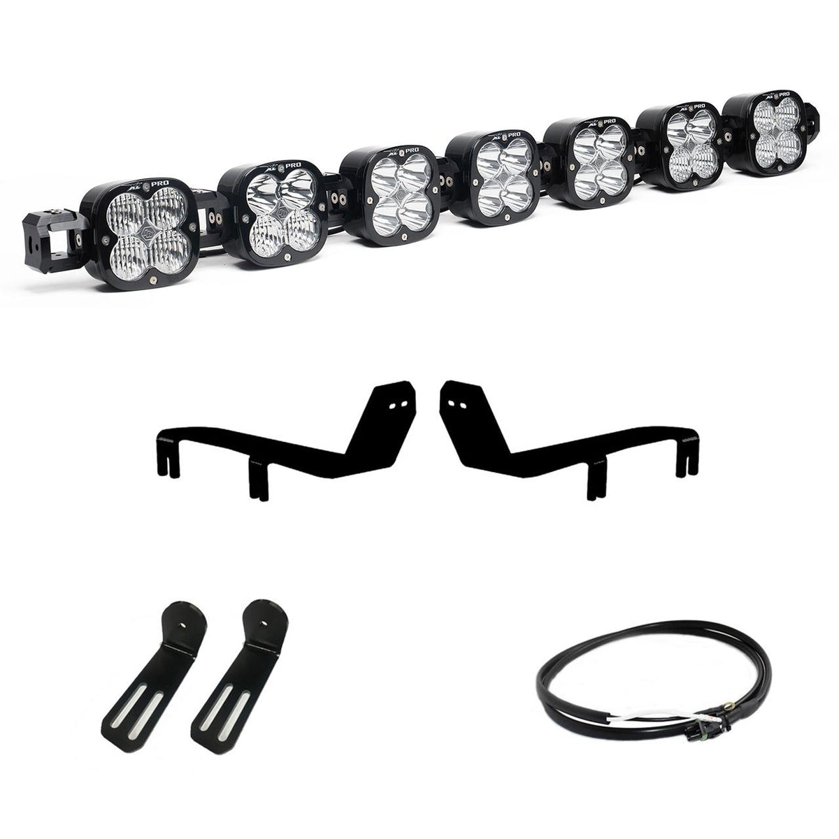 XL Pro Linkable Sport Bumper Light Kit 17-20 F-150 Raptor (Multi-Pattern Clear) Baja Designs