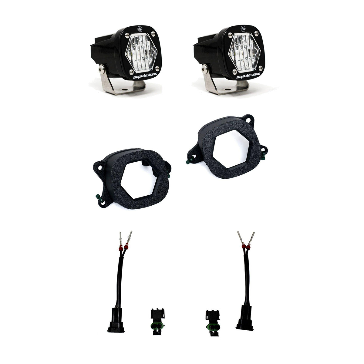S1 Fog Pocket Light Kit Ford Ranger Raptor 2024-2026 (Wide Cornering Clear) Baja Designs
