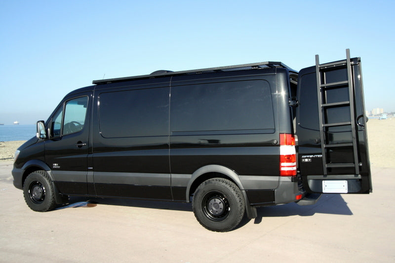 07+ Sprinter Van HD Rear Door Ladder - Low Roof