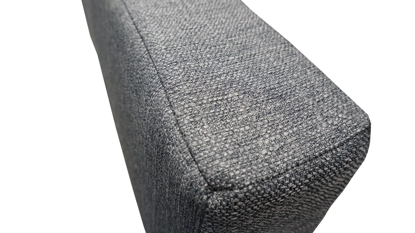 34" Loose Back Rest Triangle Cushion - Retro Graphite Tweed
