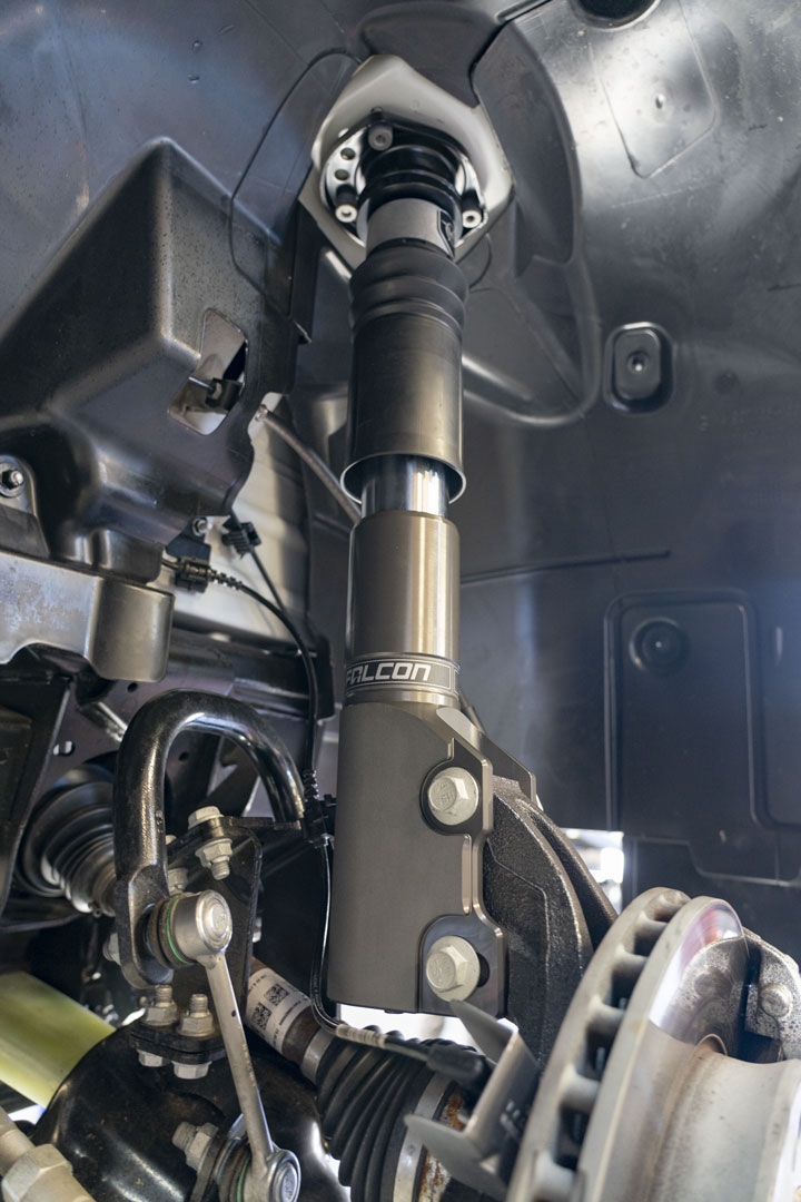 FALCON MONOTUBE INVERTED RALLY STRUT, SPRINTER 4x4 AND AWD, 2015-UP by VAN COMPASS.