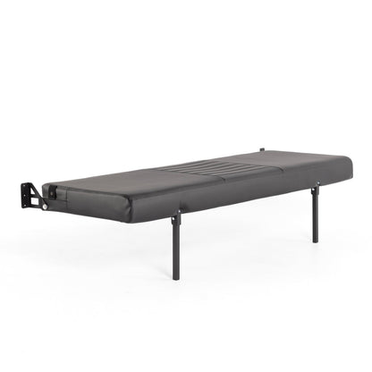76" Folding Bench Seat - Carbon Fiber Vinyl