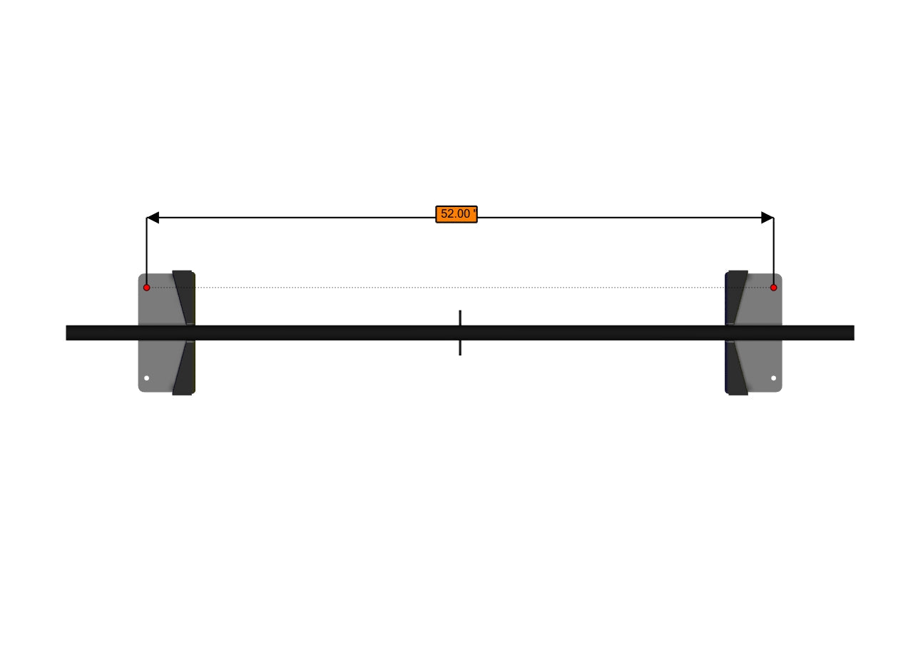 07+, Roof Bar 64" Wide - 12" Lift - High Roof - AC/Vent Cover Restrictions