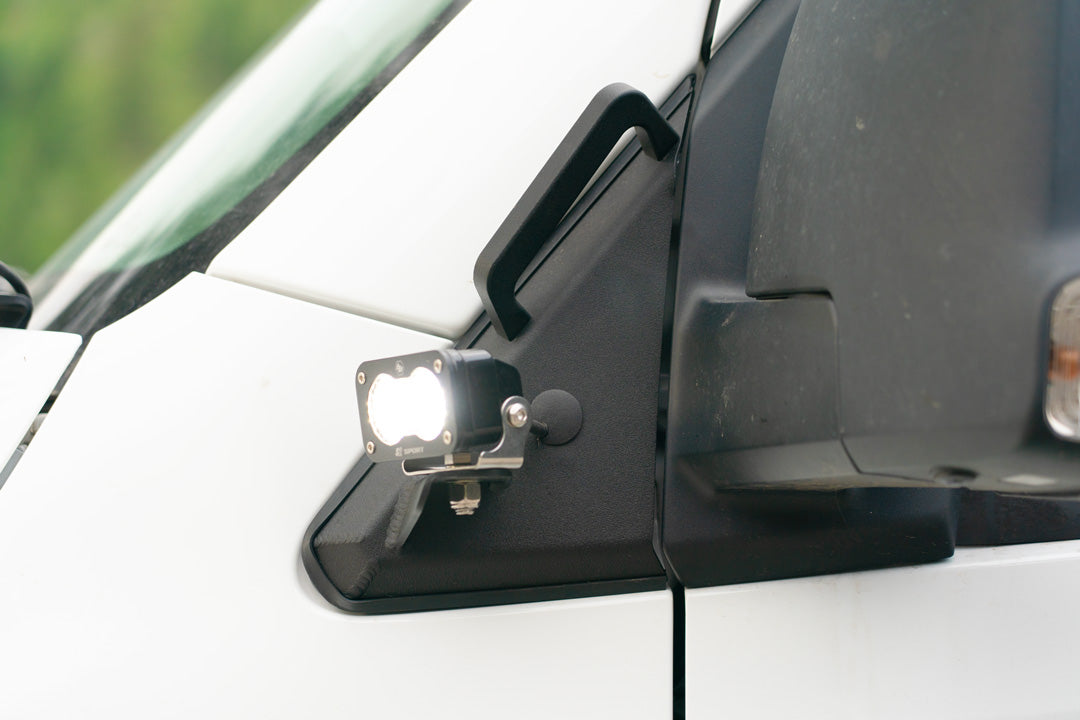 Sprinter A-Pillar Grab Handle Light Mount Aluminum LED Mount