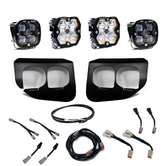 Squadron 2.0 Pro/Squadron Sae Dual Fog Pocket Light Kit Ford 2020-22 F-250/350 Super Duty Clear Upfitter Baja Designs