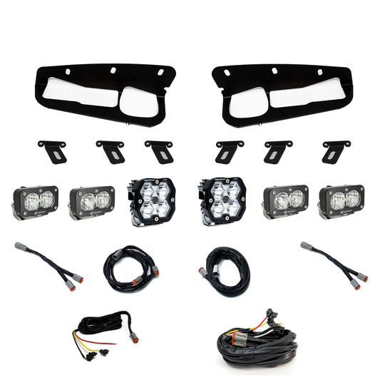 Squadron 2.0 Pro/Dual S2 Sport Fog Pocket Light Kit Ford 2021-27 Bronco 2022-24 Bronco Raptor w/ Steel Bumper Upfitter Baja Designs