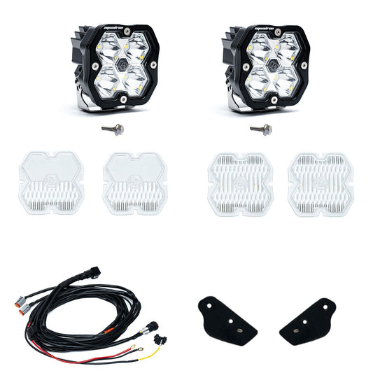 Squadron 2.0 Sport A-Pillar Light Kit Ford 2021-27 Bronco 2022-24 Bronco Raptor Toggle Baja Designs