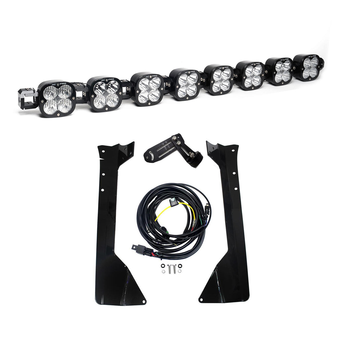 XL Pro Linkable Roof Mount Kit 07-18 Wrangler JK (Multi-Pattern Clear) Baja Designs