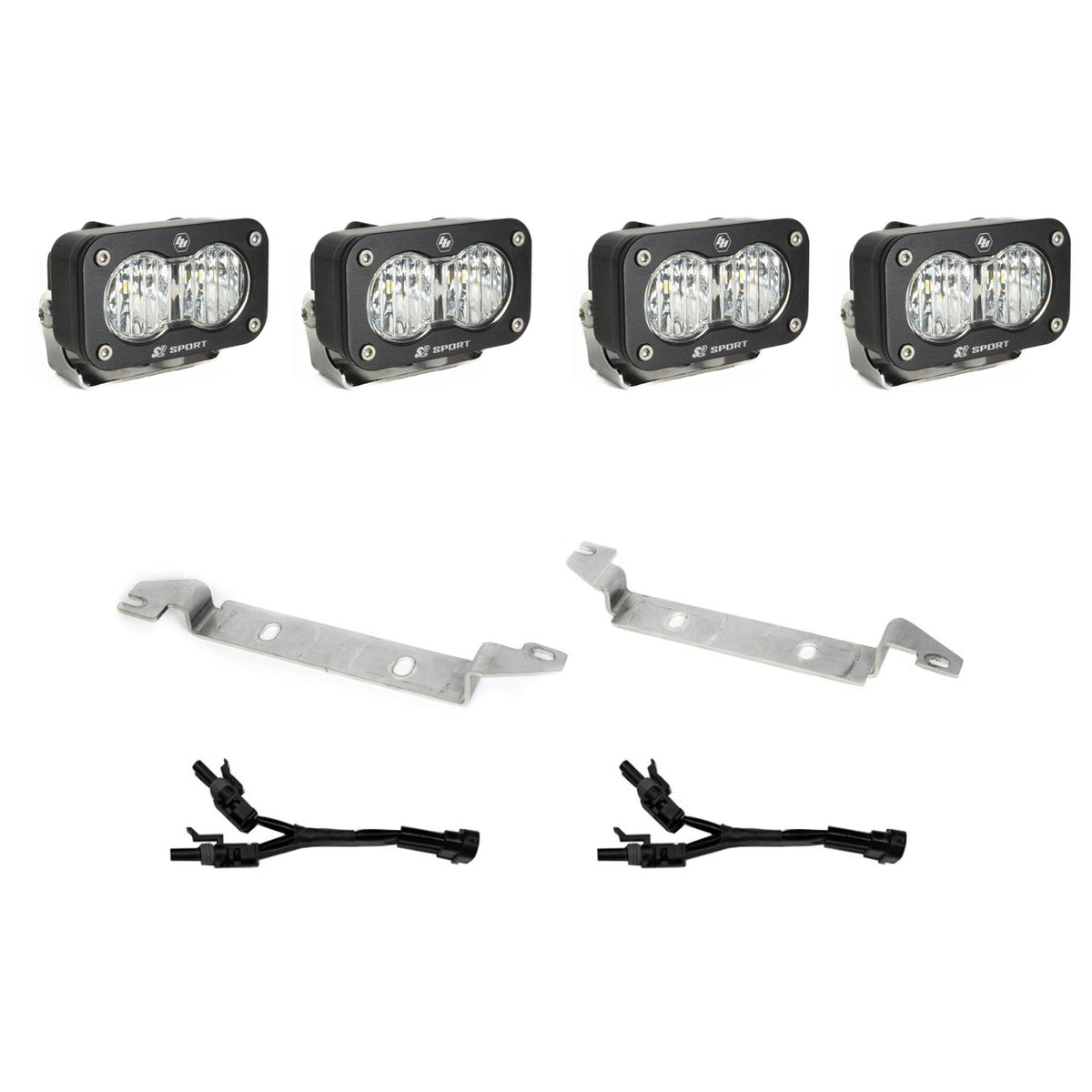 S2 Sport OEM Fog Light Replacement Kit 2025-On Toyota 4Runner Non-TRD Pro Clear Baja Designs