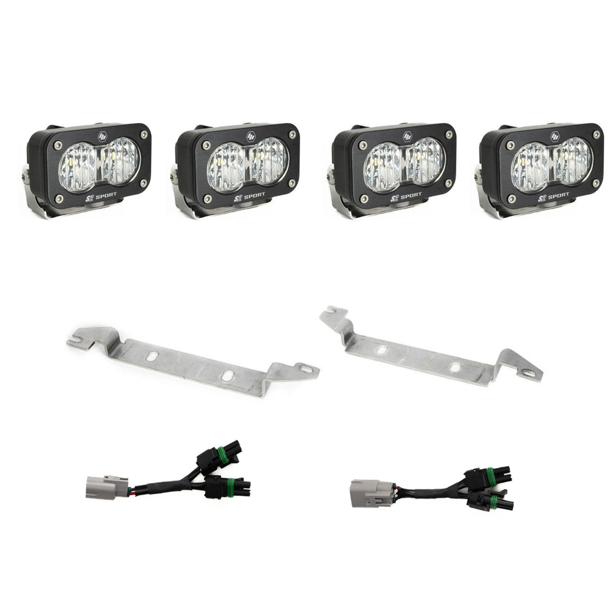 S2 Sport OEM Fog Light Replacement Kit 2024-on Toyota Tacoma TRD Pro/Trailhunter Clear Baja Designs