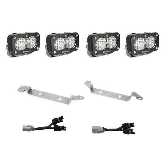 S2 Sport OEM Fog Light Replacement Kit 2024-on Toyota Tacoma TRD Pro/Trailhunter Clear Baja Designs