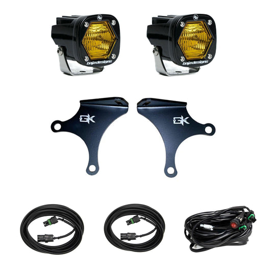 S1 Knuckle Pods Light Kit 2007-2018 Jeep JK Wrangler (Trail Baja Amber) Baja Designs