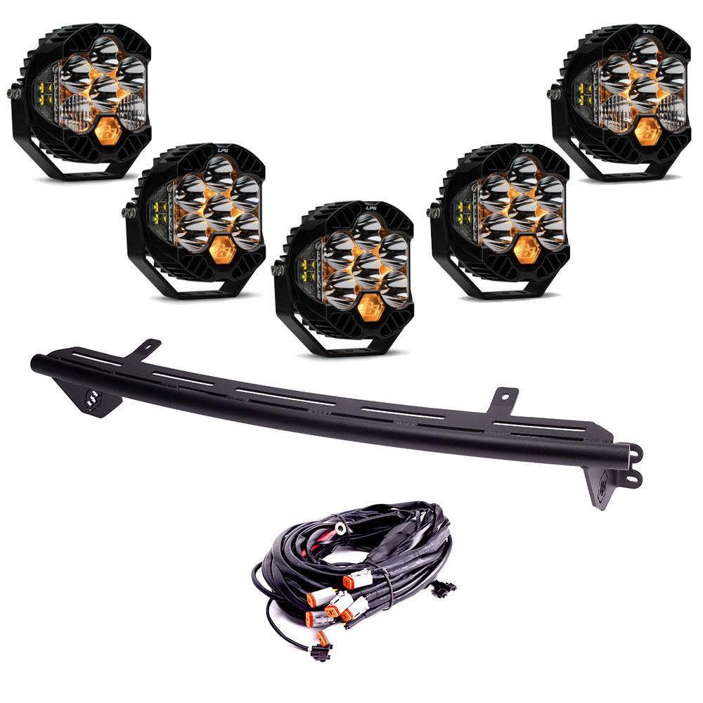 Ford Super Duty 23-On LP6 Bull Bar Light Kits Kit w/ Upfitter Baja Designs