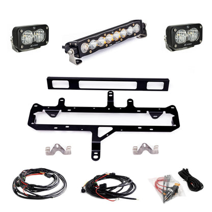 S8 10-inch/S2 Pro Grille Light Kit 2024-On Toyota Tacoma TRD Pro Clear Baja Designs