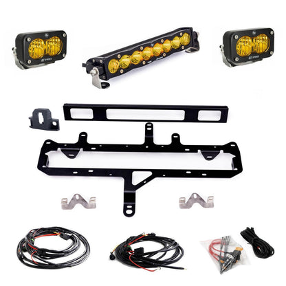 Toyota S8 10 Inch Light Bar S2 Pro Grille Conversion Light Kit 2024-On Toyota Tacoma Baja Amber Baja Designs
