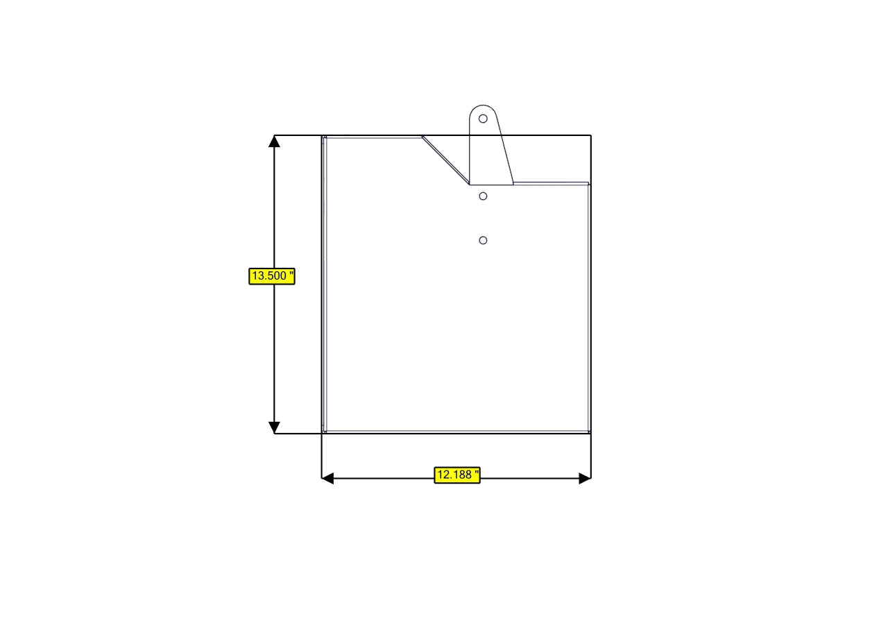 Sofa Storage Box, 58", Shallow