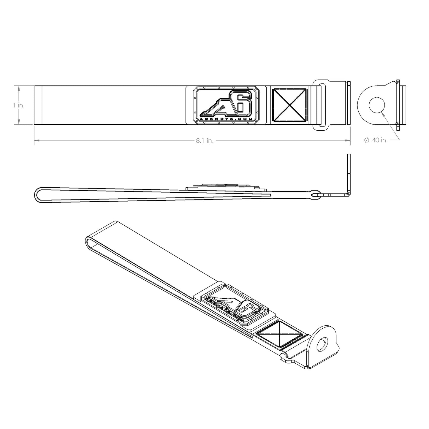 (5TH GEN) Toyota 4Runner Rear Lift Gate Hatch Pull Assist Strap (RED)