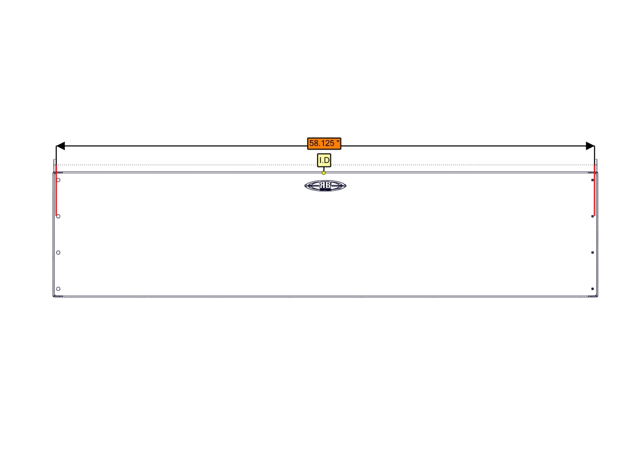 Sofa Storage Box, 58", Deep