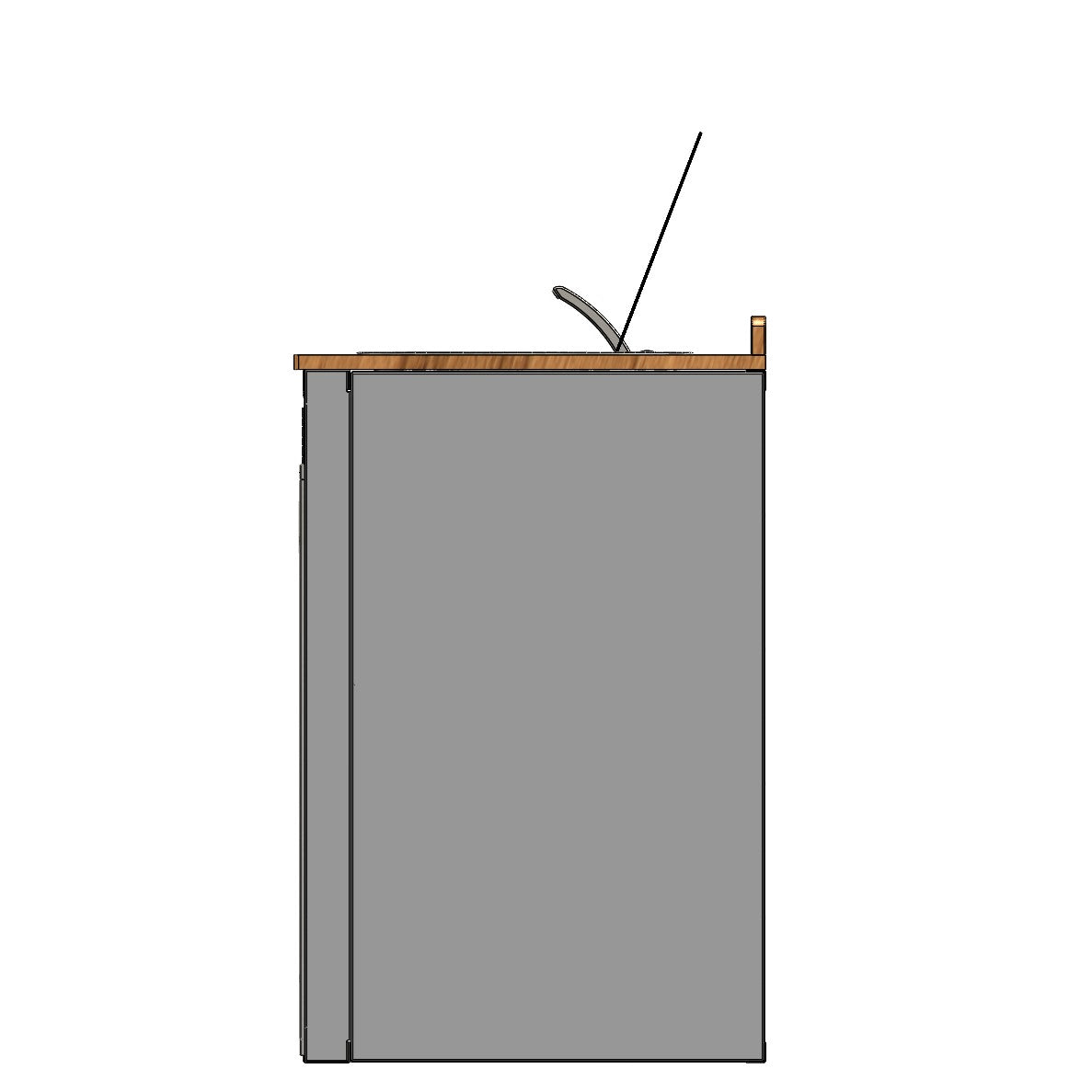 56in Galley - Isotherm 130 Fridge Base Cabinet