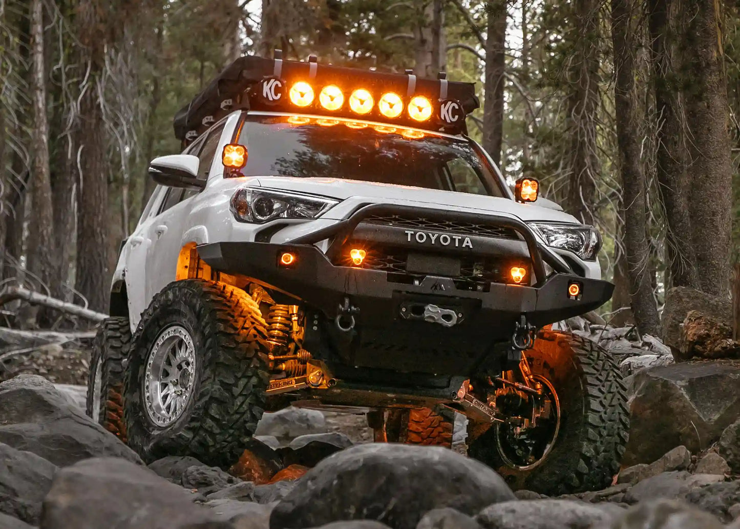 Prerunner Overlander Hi-Lite Overland Toyota 4Runner Front Bumper 5th Gen (2010-2024) [PreR ...