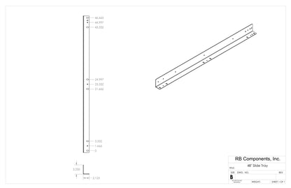 48" DIY SLIDE TRAY KIT