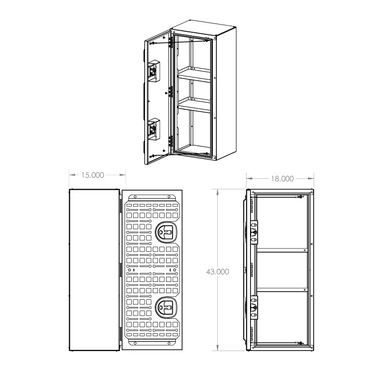Rear Door Storage Box - Medium