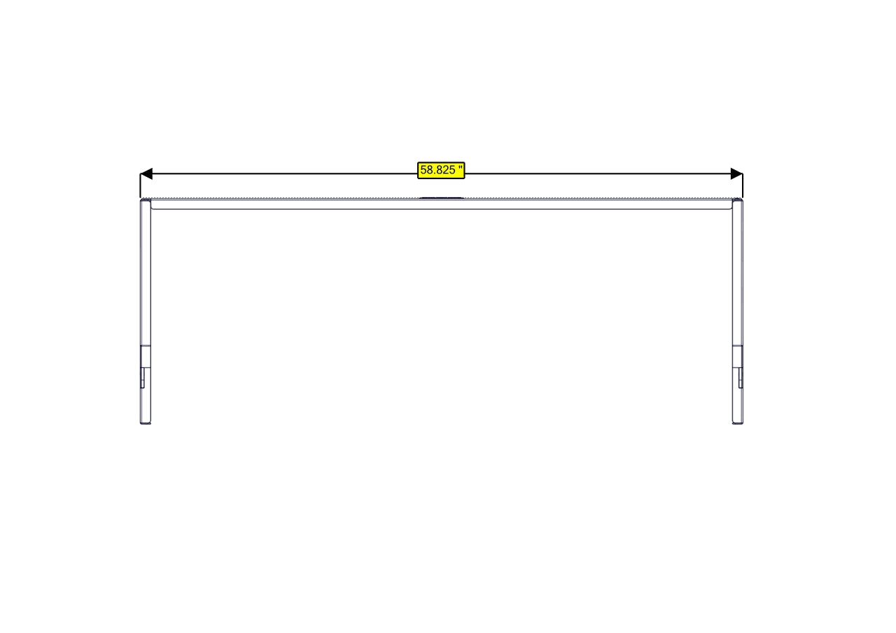 Sofa Storage Box, 58", Deep