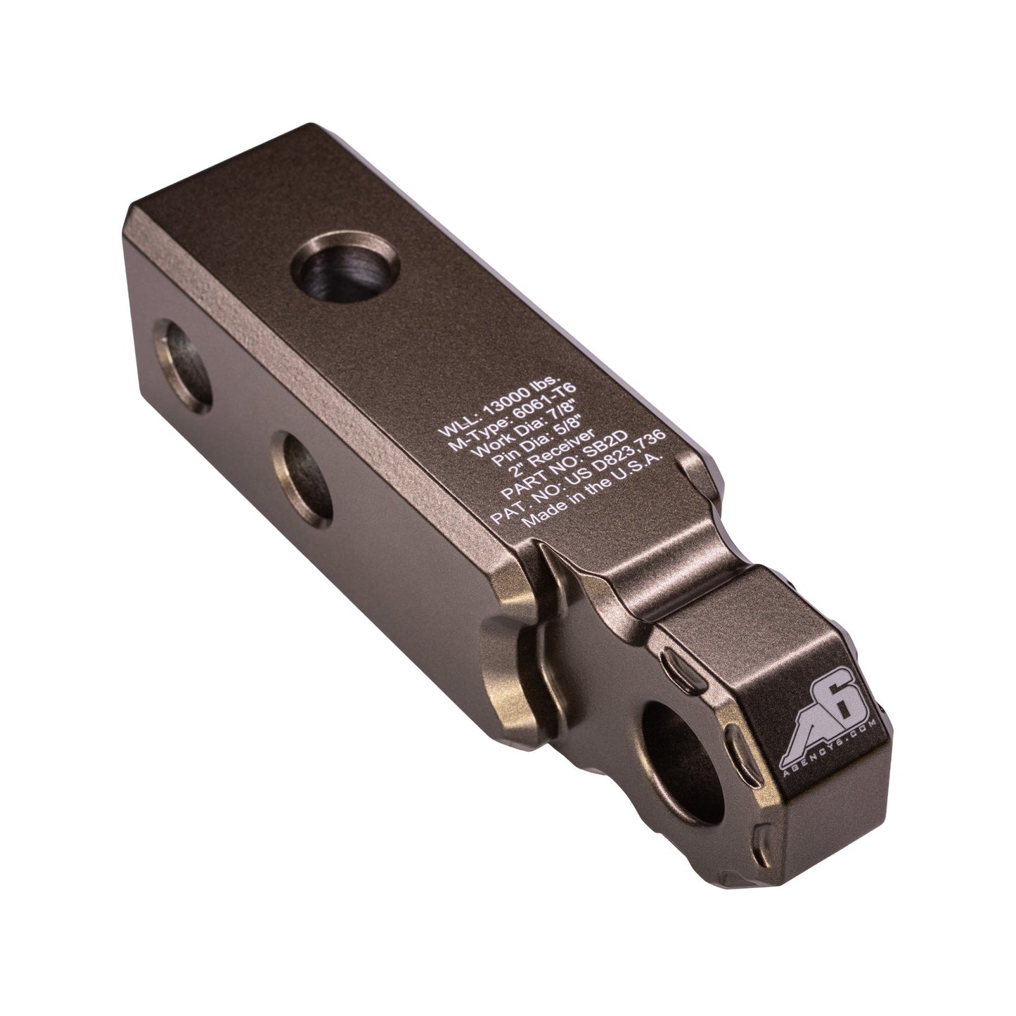 Agency 6 Recovery Hitch Shackle Block - 2" Receiver