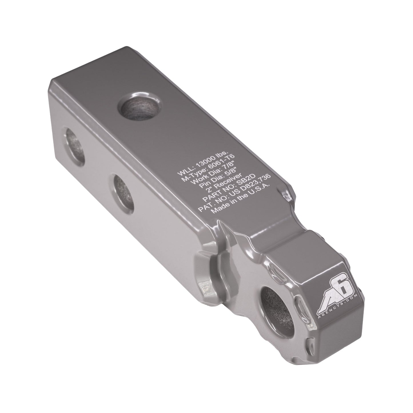 Agency 6 Recovery Hitch Shackle Block - 2" Receiver