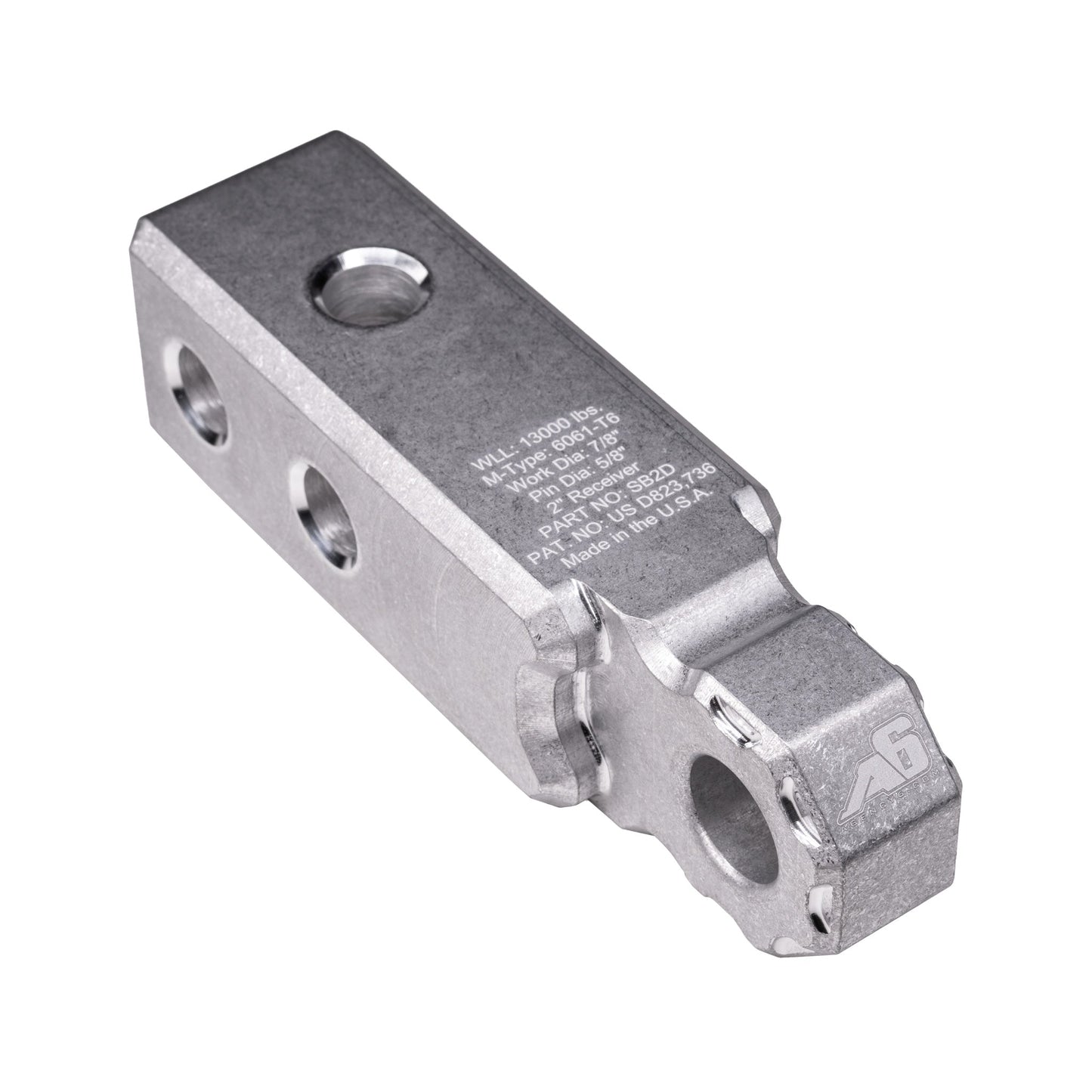 Agency 6 Recovery Hitch Shackle Block - 2" Receiver
