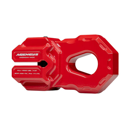 Billet Winch Shackle - Red