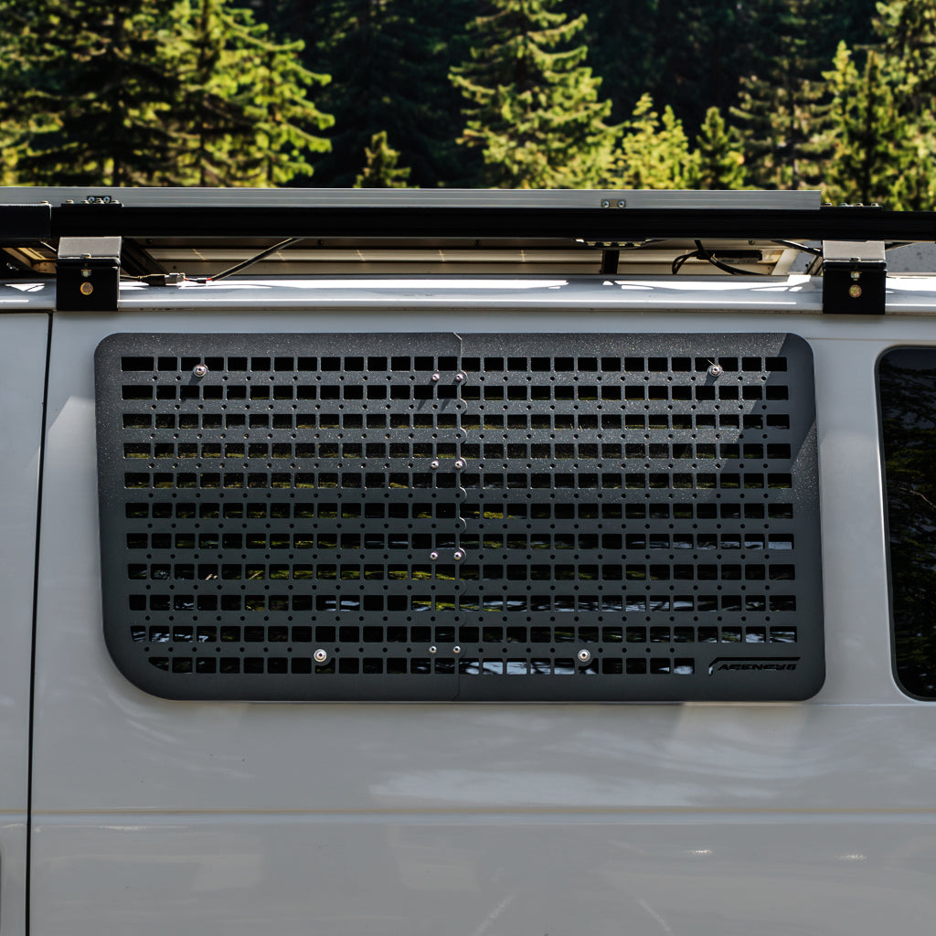 Ford E350 Drivers Side Window Molle GRIDS