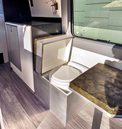 Composting Toilet with Box.