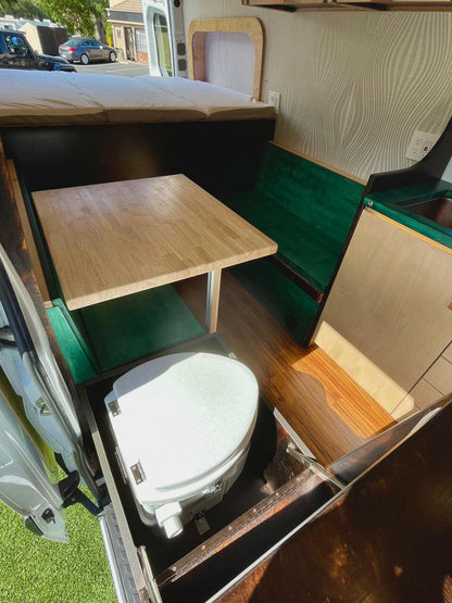 Composting Toilet with Box.