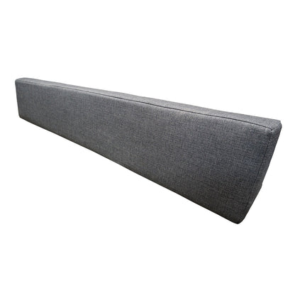 76" Fabric-Loose Back Rest Triangle Cushion-  Charcoal Cloth