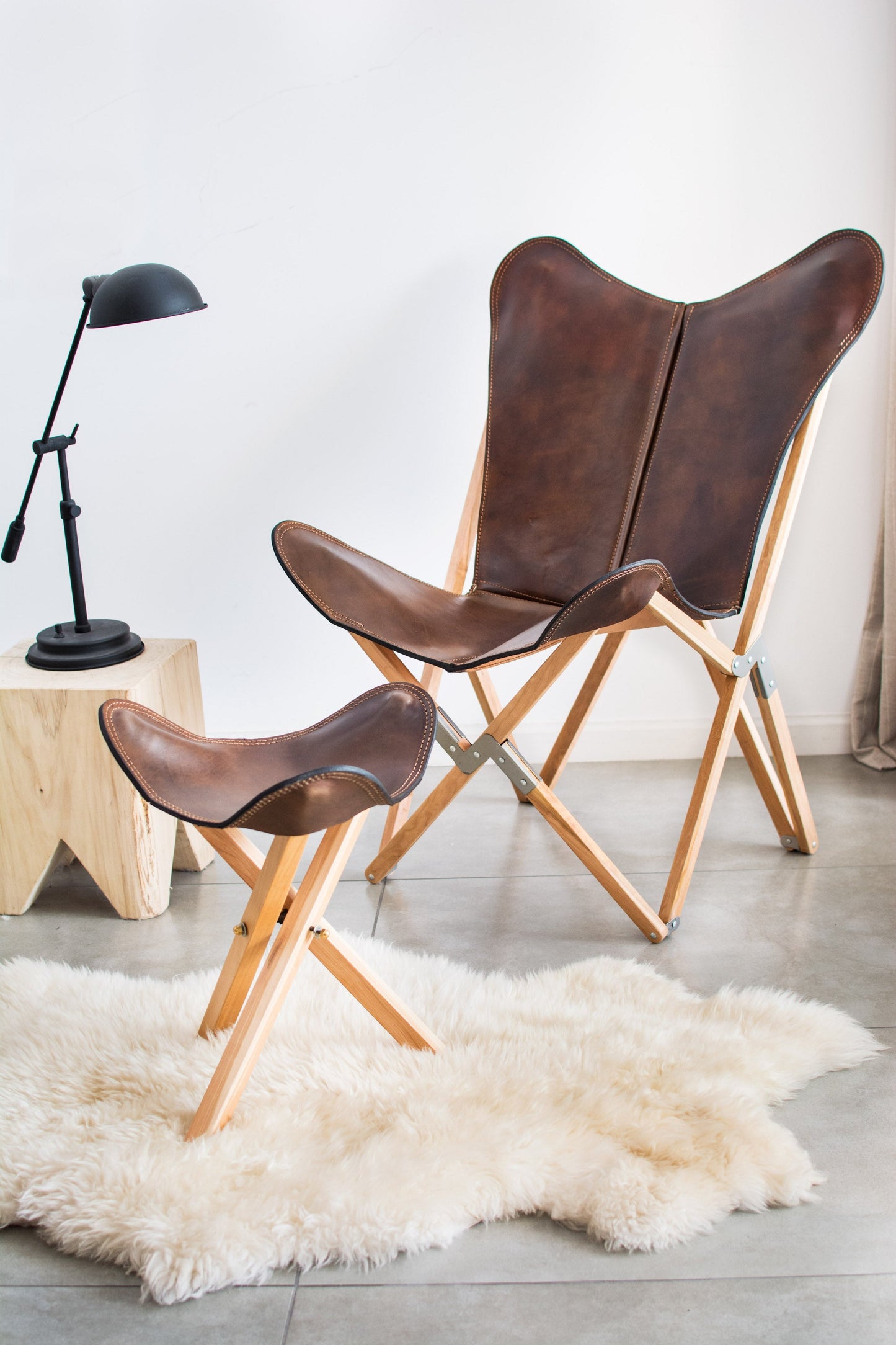 Tripolina Leather Chair