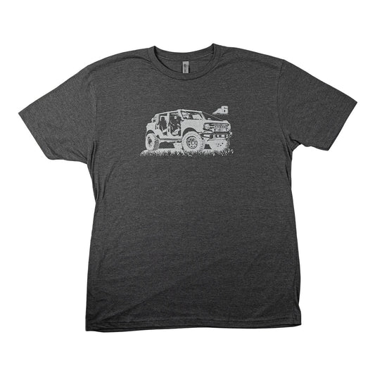 T-Shirt - Agency 6 Bronco - Charcoal Heather.