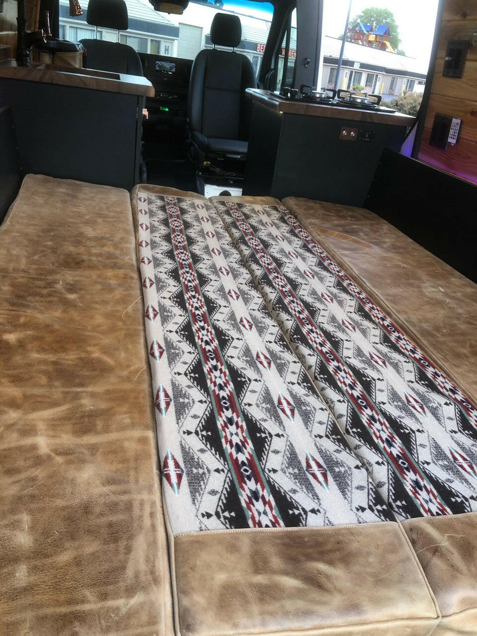 Custom Leather Cushions.