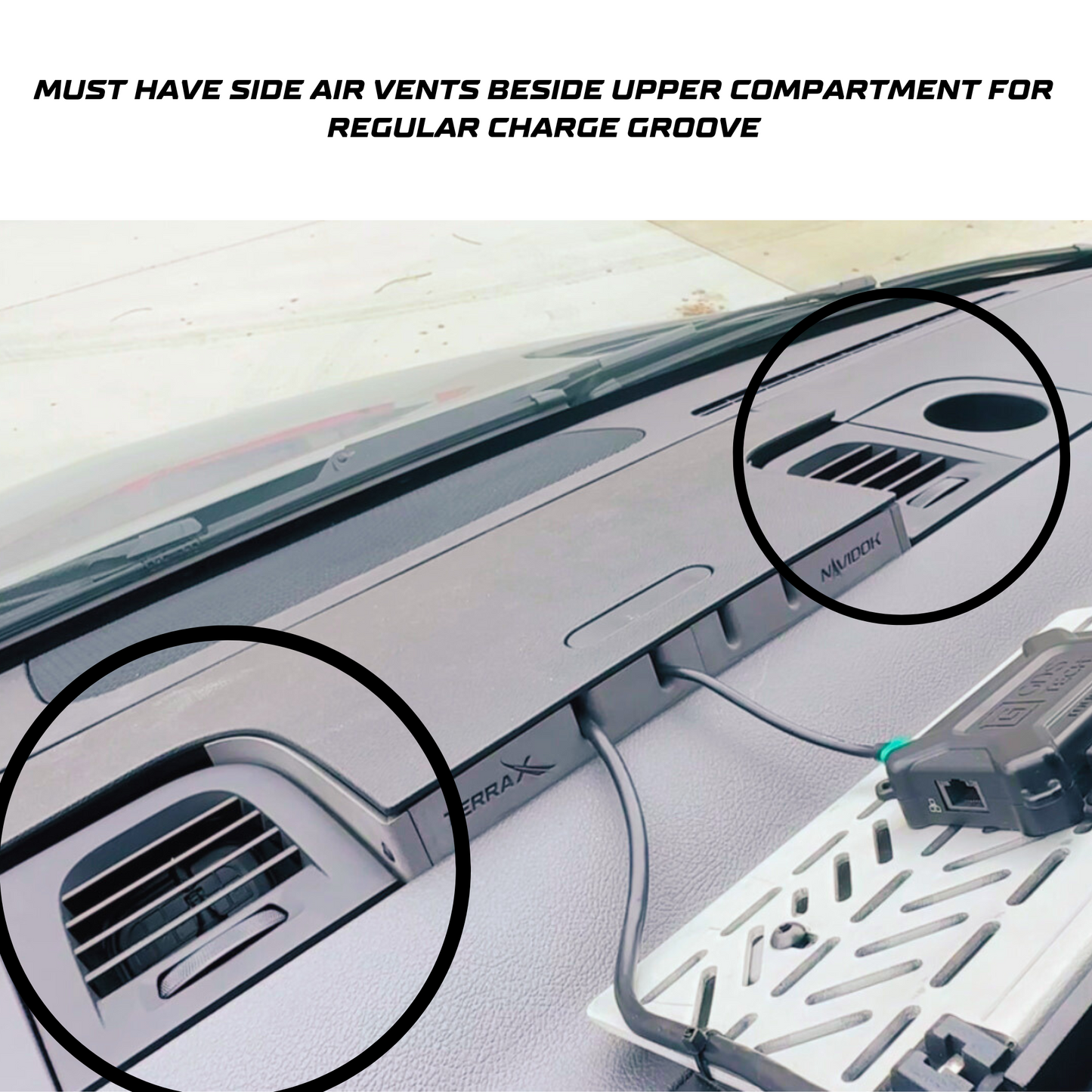 Mercedes Sprinter Dash Console Cable Organizer - CHARGE GROOVE