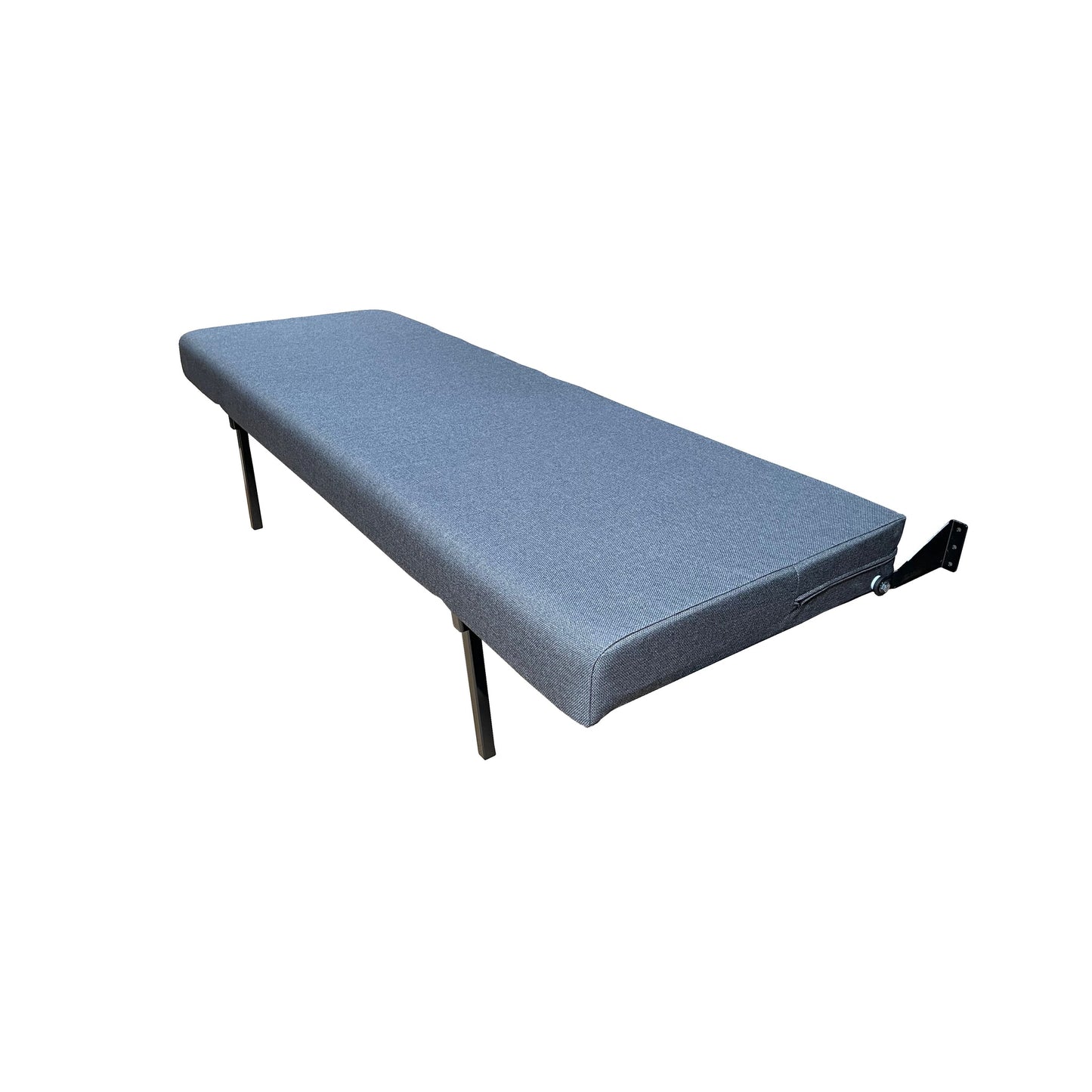 76" Folding Bench Seat - Charcoal Cloth