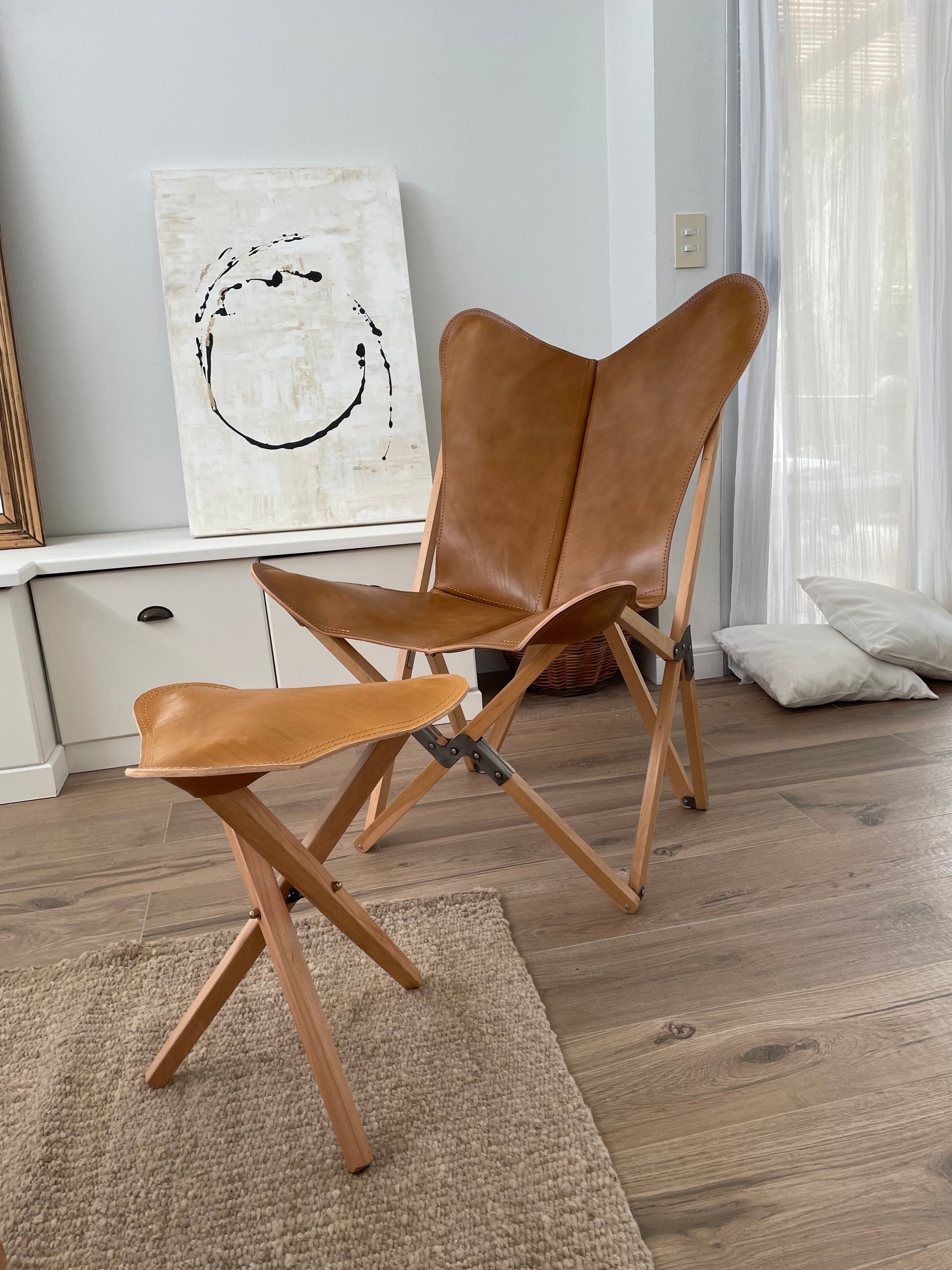 Tripolina Leather Chair