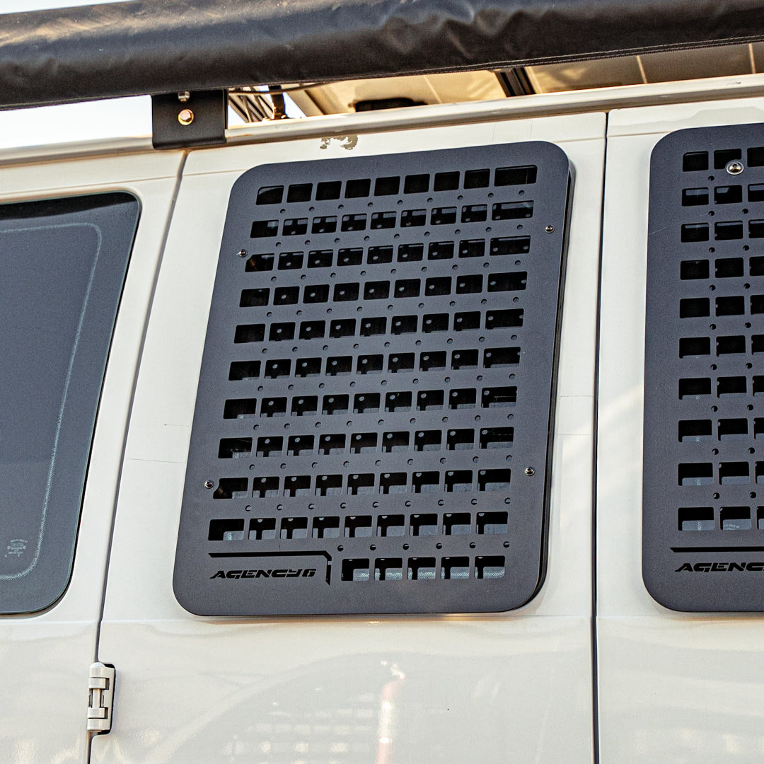 Ford E350 Passenger Side Window GRIDS (Left Barn Door).