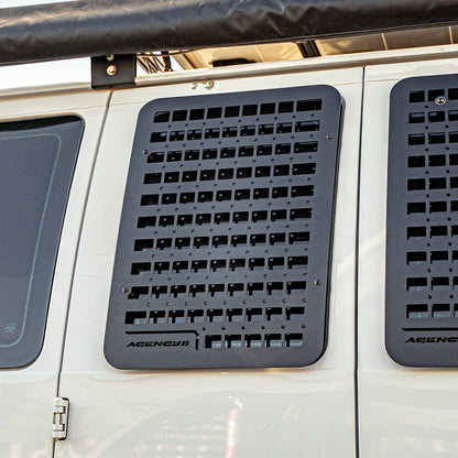 Ford E350 Passenger Side Window GRIDS (Left Barn Door).