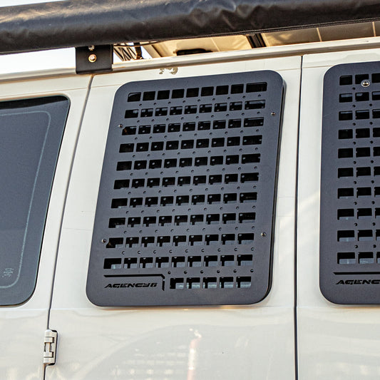 Ford E350 Passenger Side Window GRIDS (Left Barn Door).
