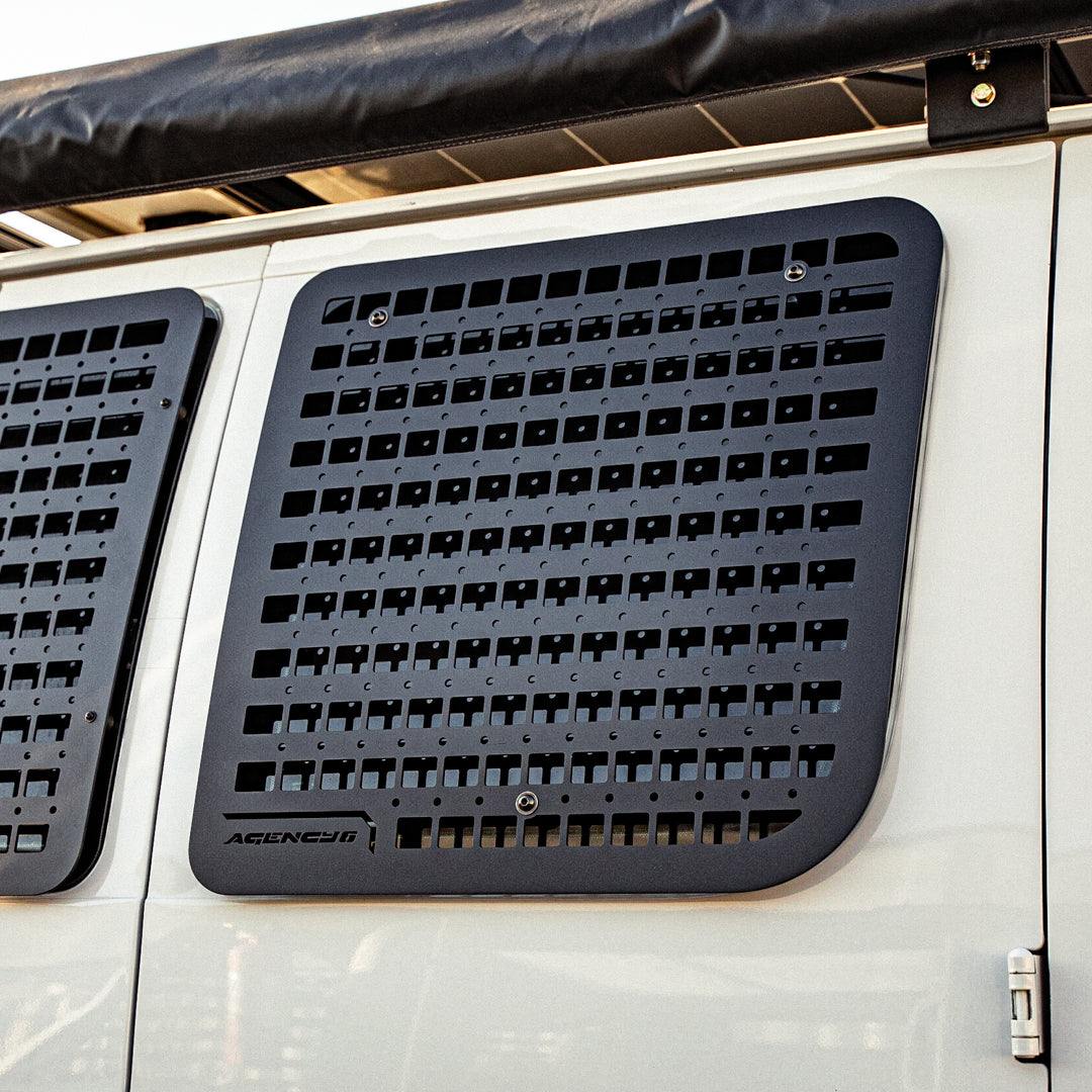 Ford E350 Passenger Side Window GRIDS (Right Barn Door).