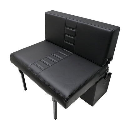 34" Folding Bench Seat - Carbon Fiber Vinyl
