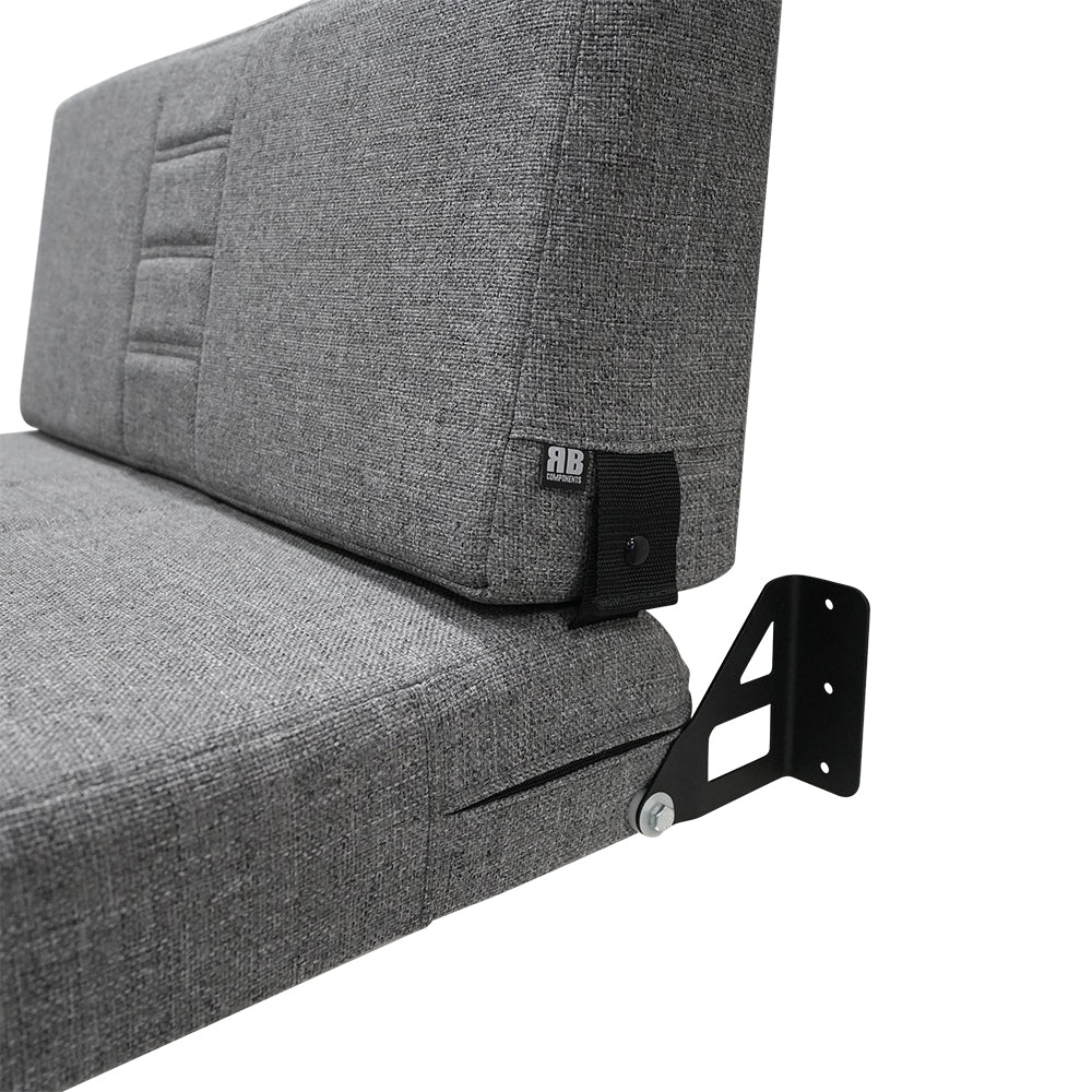 34" Folding Bench Seat - Retro Graphite Tweed
