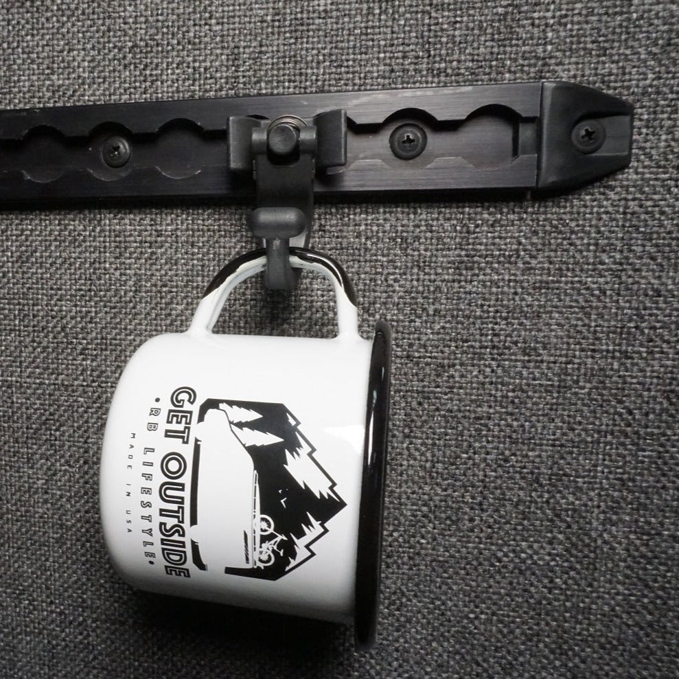 Heavy Duty Plastic L-Track Hook - 5 Pack